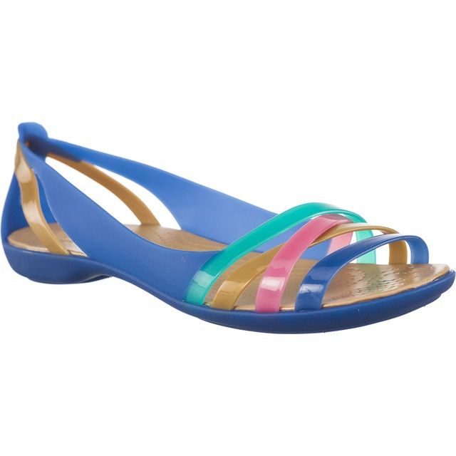 Crocs Isabella Huarache 2 litteä sininen Jean kulta