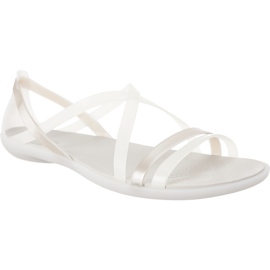 Crocs Isabella Strappy Sandal Oyster Pearl Valkoinen
