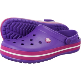 Crocs Crocband Neon Purple Candy Pink monivärinen