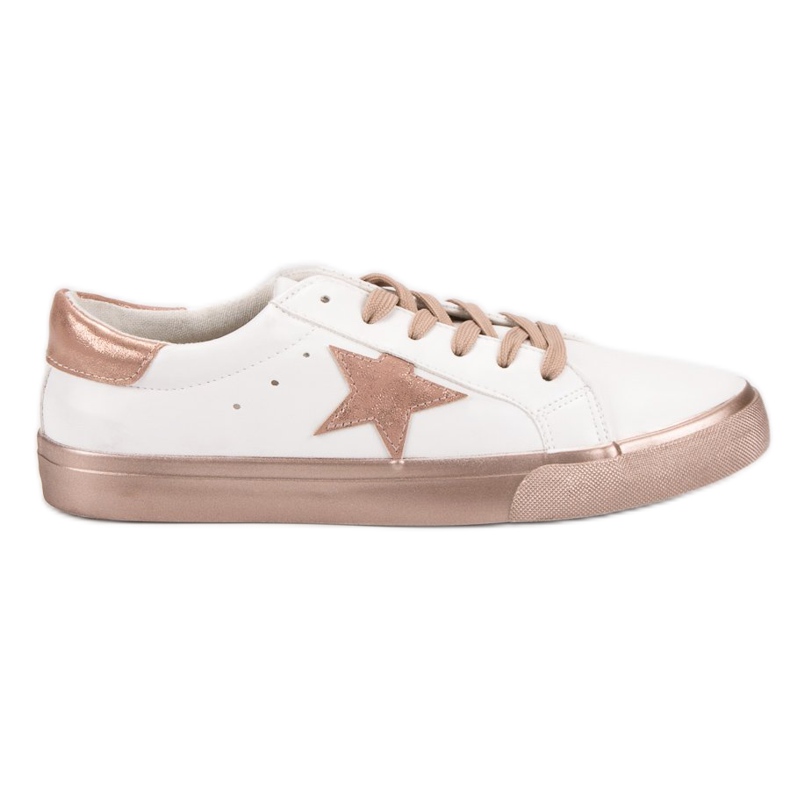 Tyylikkäät matalat tennarit valkoinen keltainen