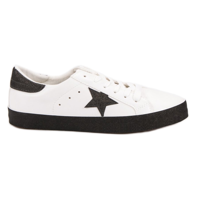 Muodikkaat matalat lenkkarit valkoinen musta