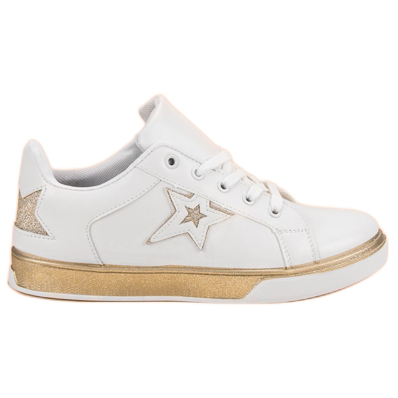 Naisten urheilukengät valkoinen keltainen