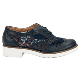 Fama Nauhakengät sininen