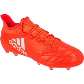 Adidas X16.1 Fg M Leather S81966 jalkapallokengät monivärinen punainen