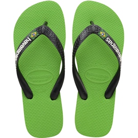 Havaianas Brasil Logo Neon Vihreä Musta monivärinen