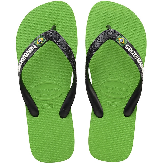 Havaianas Brasil Logo Neon Vihreä Musta monivärinen