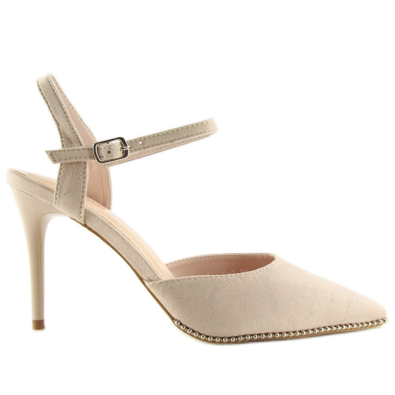 Beige sandaalit korkealla korolla J1126-1 Beige