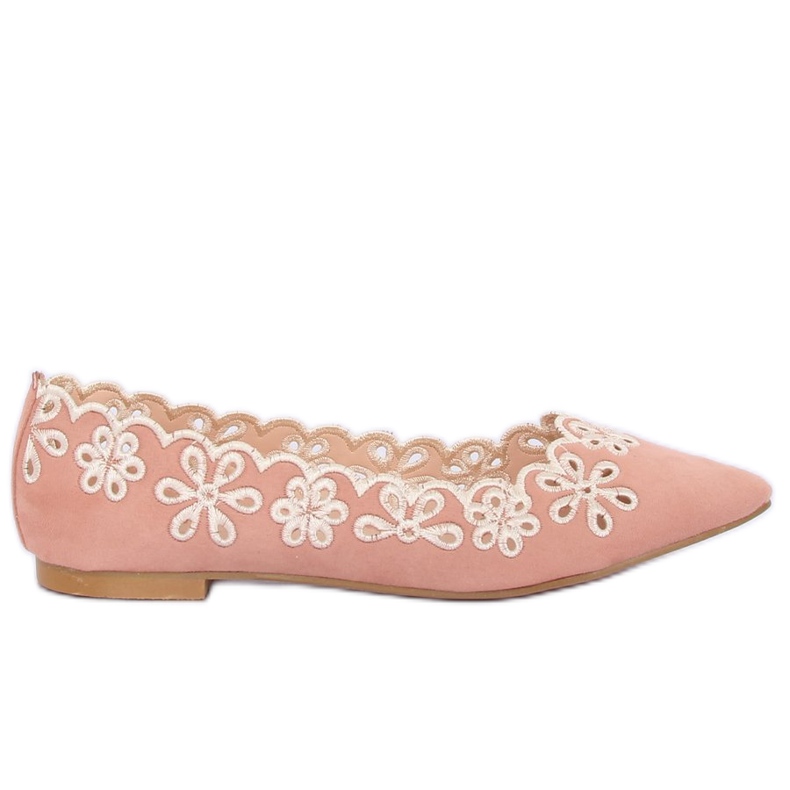 Avoimet vaaleanpunaiset ballerinat LT99P Pink vaaleanpunainen