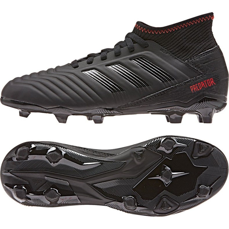 Adidas Predator 19.3 Jr D98003 jalkapallokengät monivärinen musta