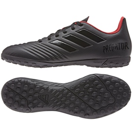 Adidas Predator 19.4 Tf M D97972 jalkapallokengät musta musta