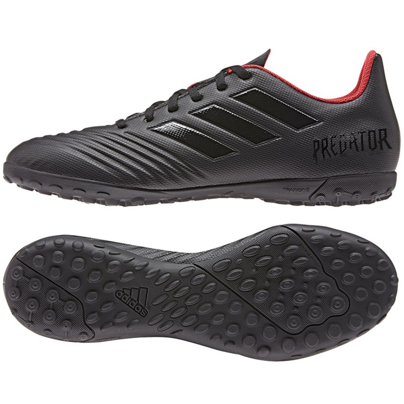 Adidas Predator 19.4 Tf M D97972 jalkapallokengät musta musta