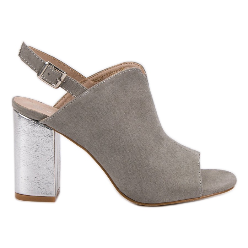 Rakennetut sandaalit VINCEZA -baarissa harmaa