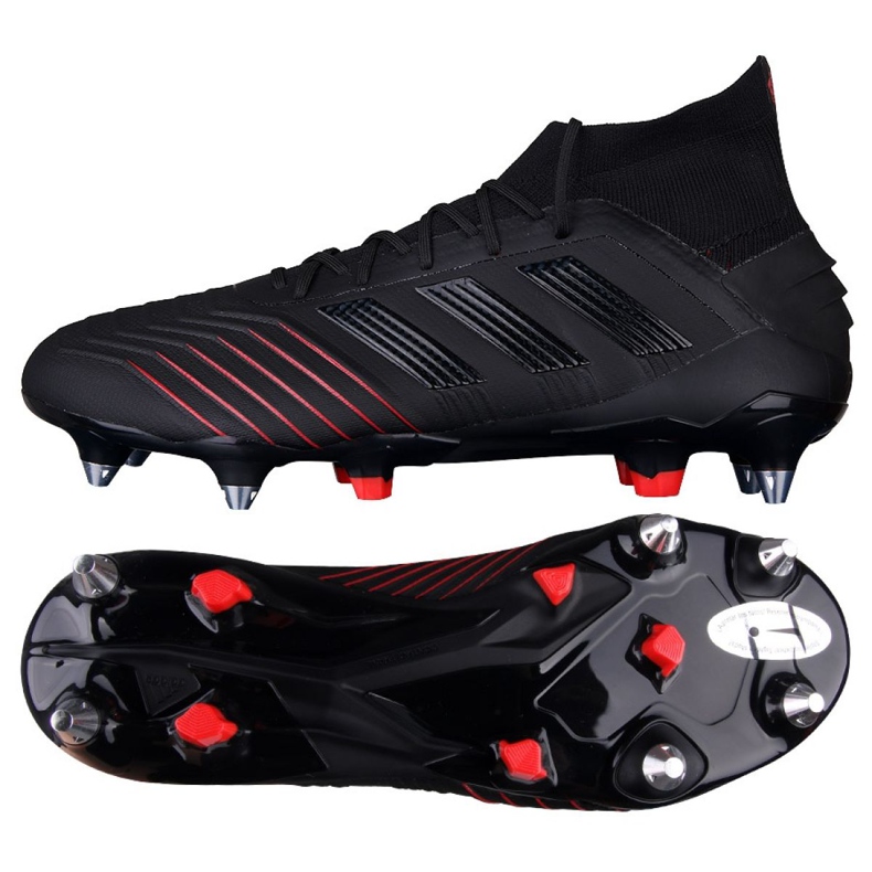 Adidas Predator 19.1 Sg M G26979 jalkapallokengät musta musta