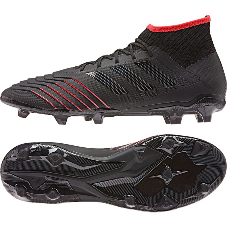 Adidas Predator 19.2 Fg M D97939 jalkapallokengät musta musta