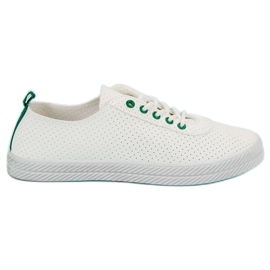 Kylie Avoimet sidotut lenkkarit valkoinen