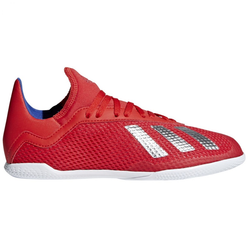Sisäkengät adidas X 18.3 In Jr BB9396 monivärinen punainen