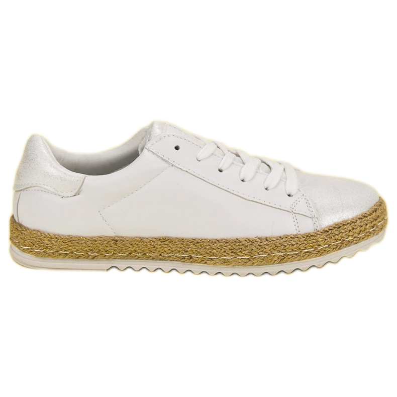 Sidotut Espadrilles valkoinen harmaa