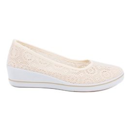 Avoimet kiilakengät ruskea