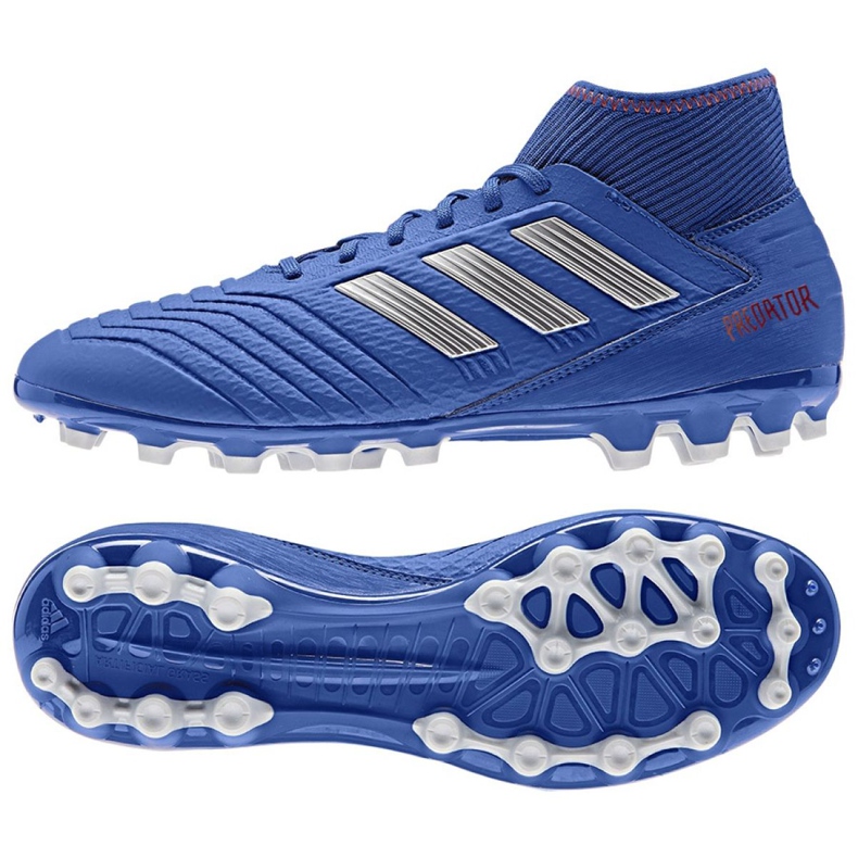 Adidas Predator 19.3 Ag M BC0297 jalkapallokengät sininen sininen