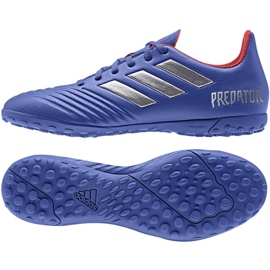 Adidas Predator 19.4 Tf M BB9085 jalkapallokengät sininen sininen