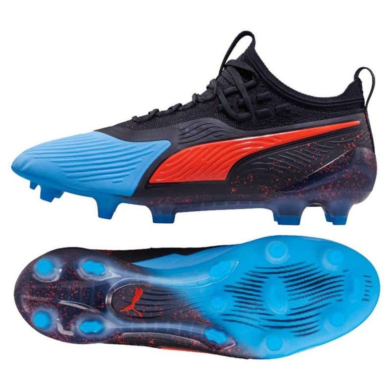 Puma One 19.1 Syn Fg Ag M 105481 01 jalkapallokengät musta musta