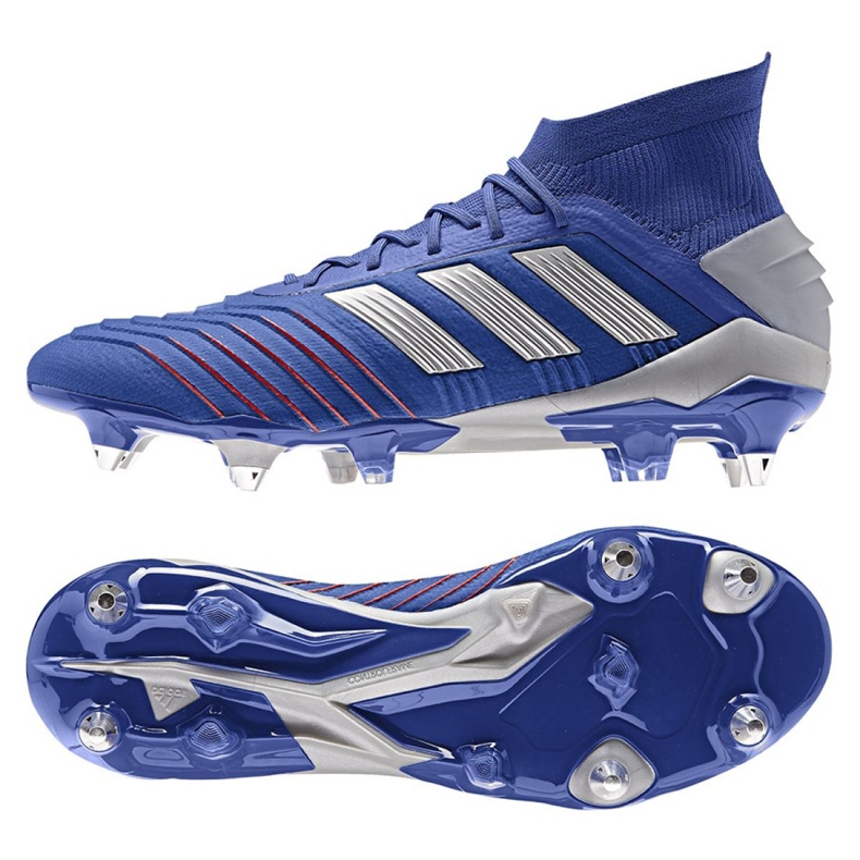 Adidas Predator 19.1 Sg M BC0312 jalkapallokengät sininen sininen