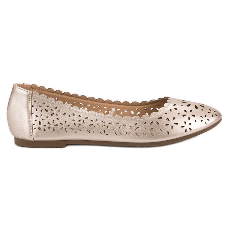 VINCEZA -avoimet ballerinat keltainen