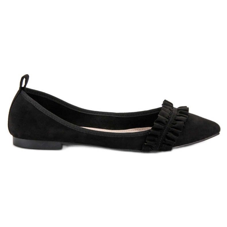 Corina Mokkanahka ballerinat kanssa Frill musta