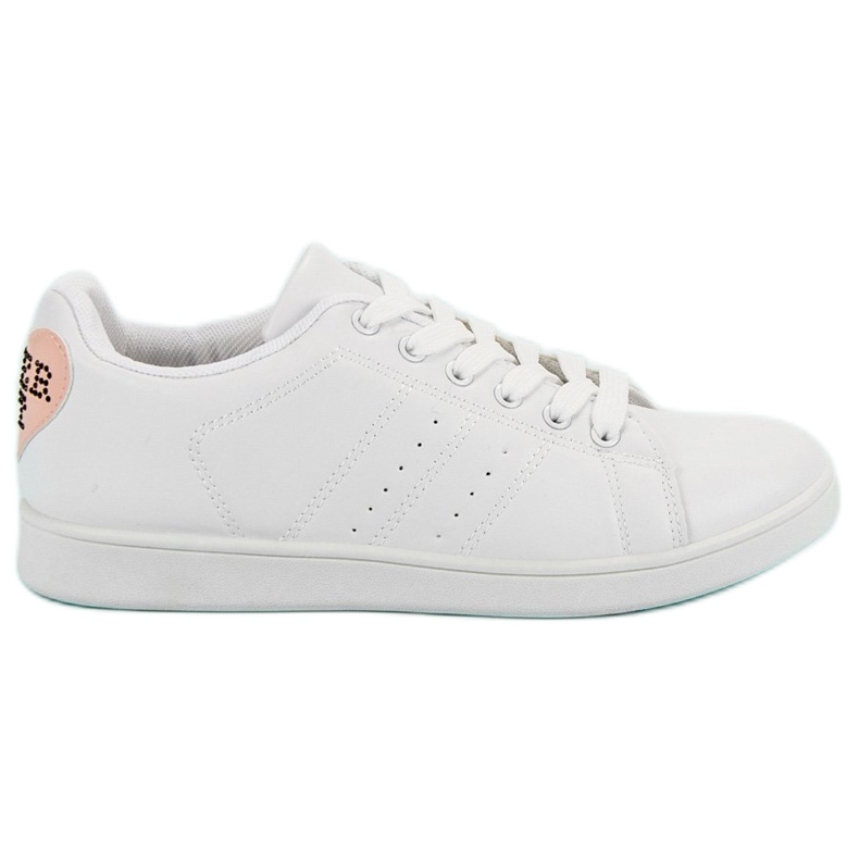 Valkoiset lenkkarit sydämellä valkoinen