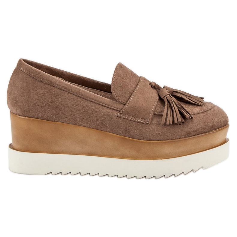 Corina Ruskeat kiilamaiset mokkasiinit