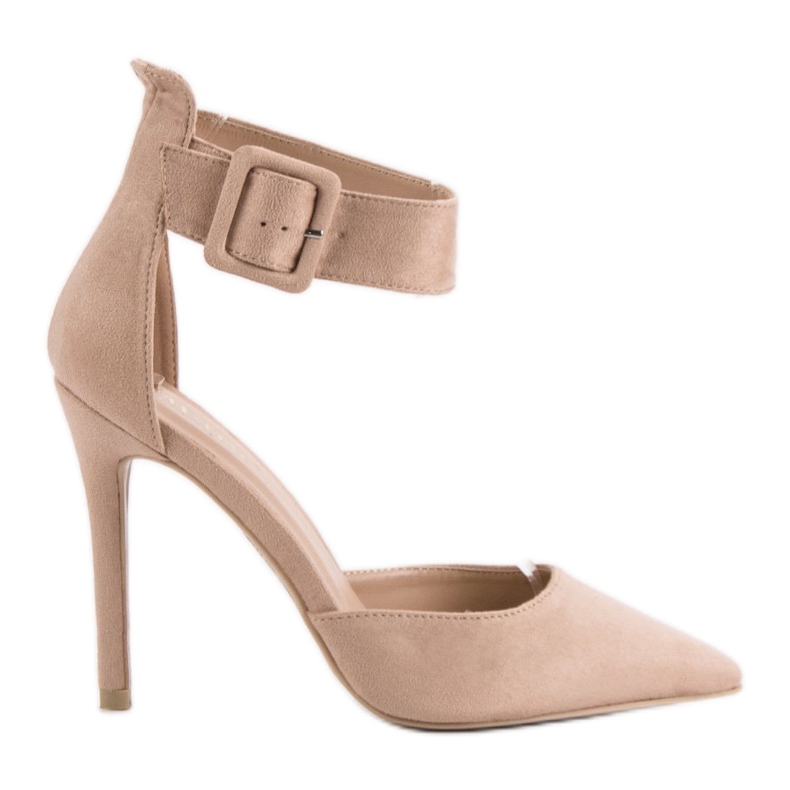 Beige mokkanahkakengät