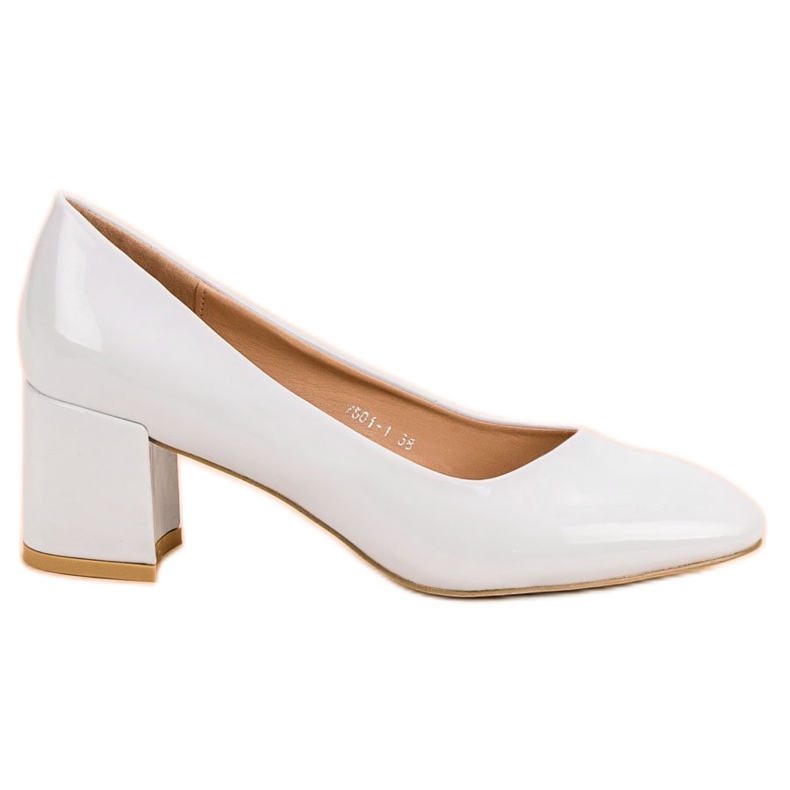 Diamantique Lakatut pumput pylväässä valkoinen