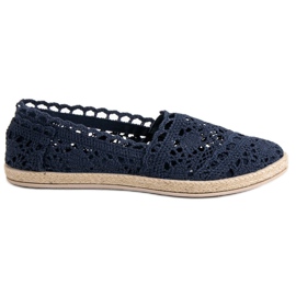 Sweet Shoes Tummansiniset pitsi -espadrillit sininen tummansininen