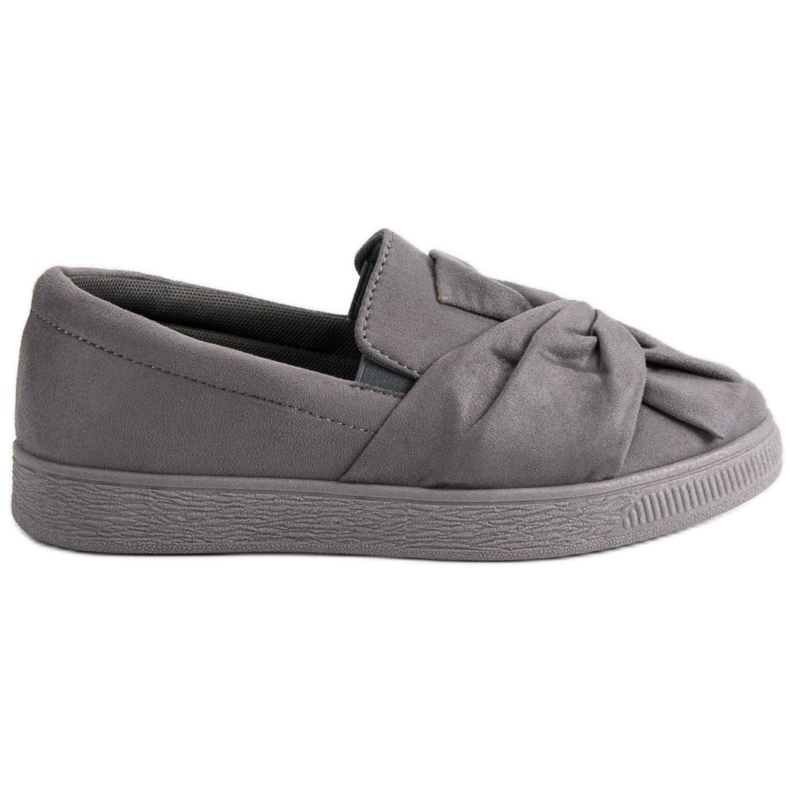 McKey Slip-on mokkanahkaiset lenkkarit harmaa