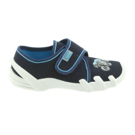 Befado -tossut lasten kengät tarranauhalla 273X105 sininen laivastonsininen