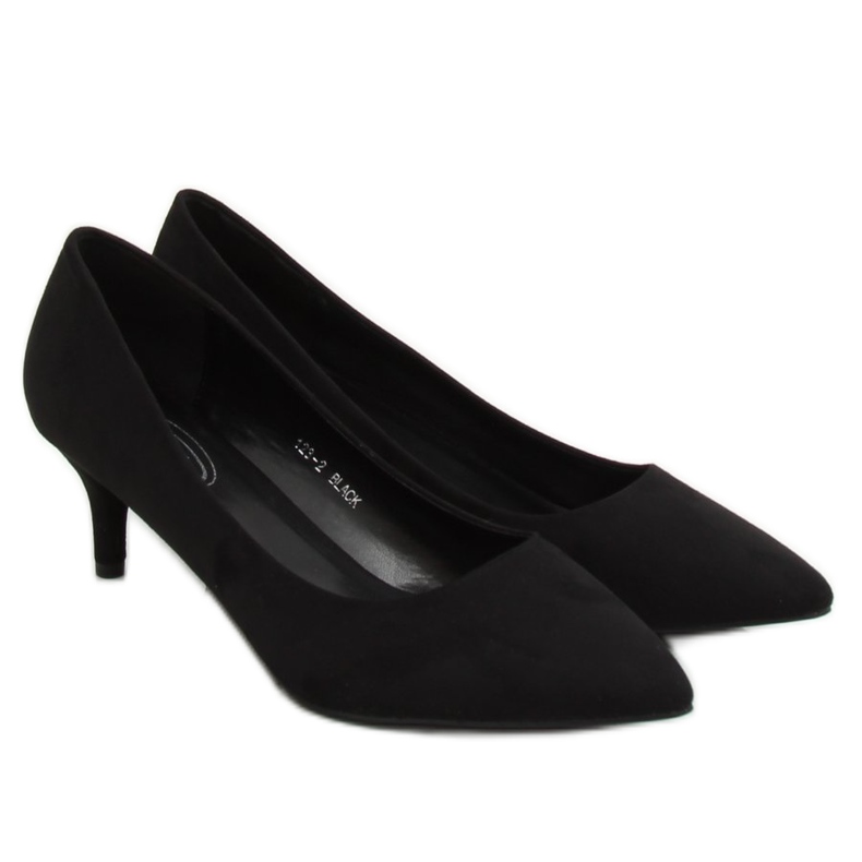 Avokkaat matalat korot musta 123-2 Musta