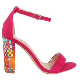 Fuchsia-korkokengät 708-24 Fuchsia monivärinen vaaleanpunainen