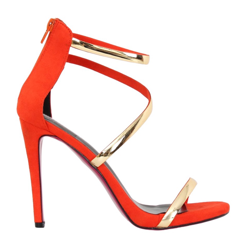 Oranssi sandaalit korkokenkiä 988-58 Oranssi