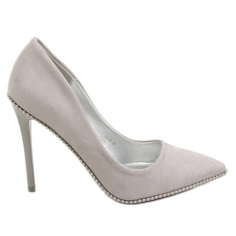 Harmaat pumput harmaalla P-6378 Harmaa