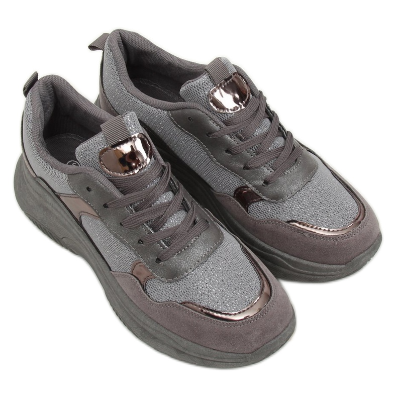 Harmaat urheilukengät B318-18 Hopea