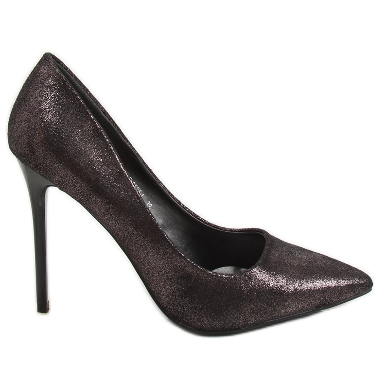 Grafiittiset naisten korkokengät AT-0596-L Spear musta monivärinen