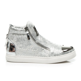 Vices Naisten Snake Print Tennarit harmaa