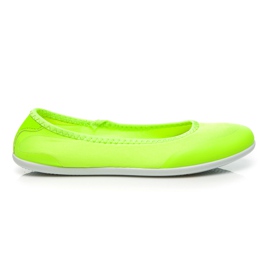 Renda Urheilulliset Slip-On Ballerinat keltainen