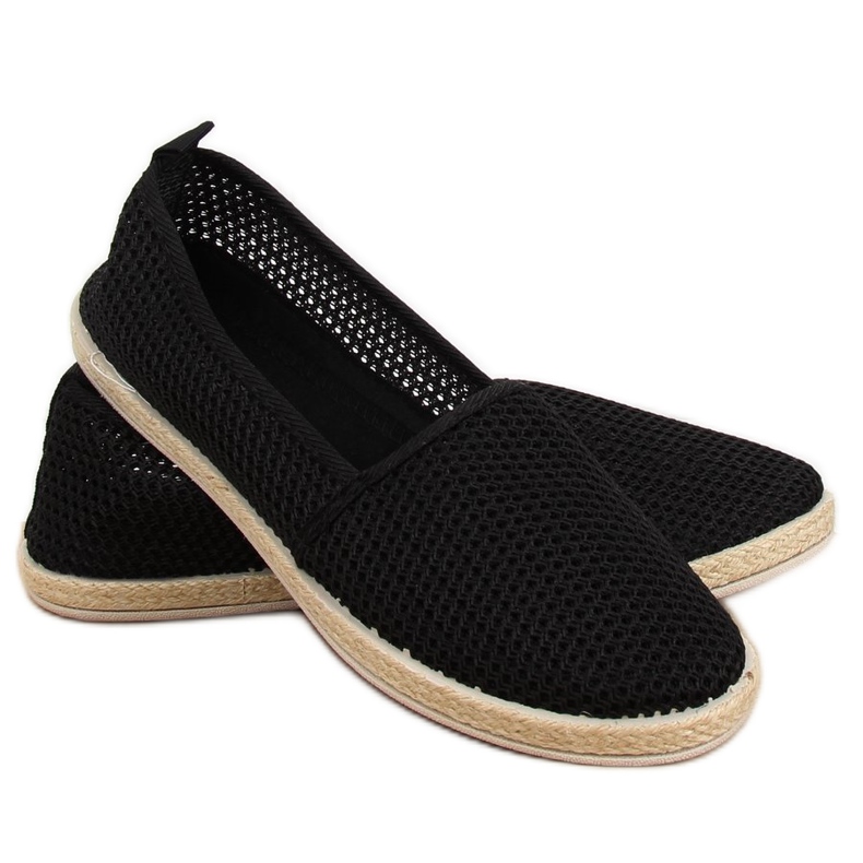 Mustat mesh -espadrillit JX1029 musta