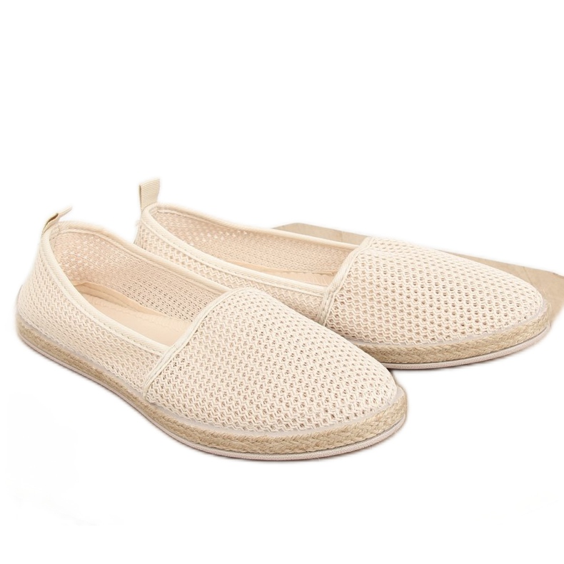 Espadrillit beigestä verkosta JX1029 Beige