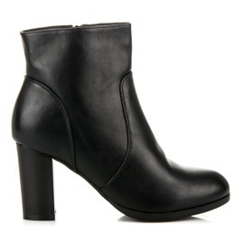 Super Mode Mukavat saappaat pylväässä musta