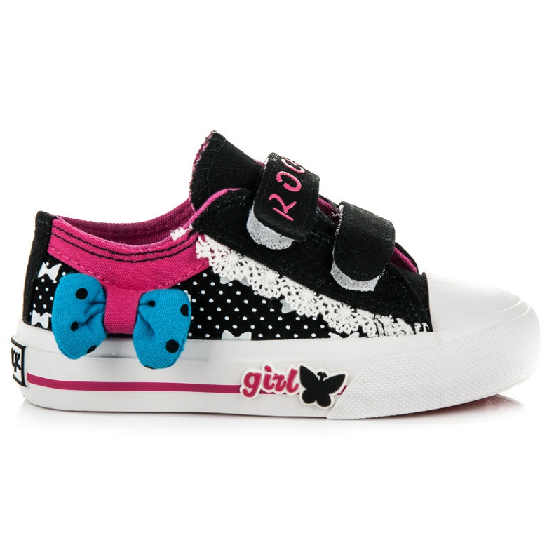 Rock And Joy Tyttöjen Velvet-tennarit musta