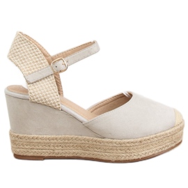 Harmaat espadrillit kiilassa T331P Harmaa