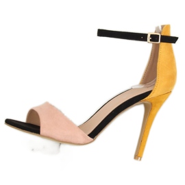 Sandaalit korkokengissä WD100P Keltainen monivärinen Sandaalit korkokengissä WD100P Keltainen monivärinen