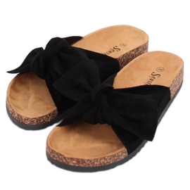 Musta mokkanahka musta CK02P Mustat tossut